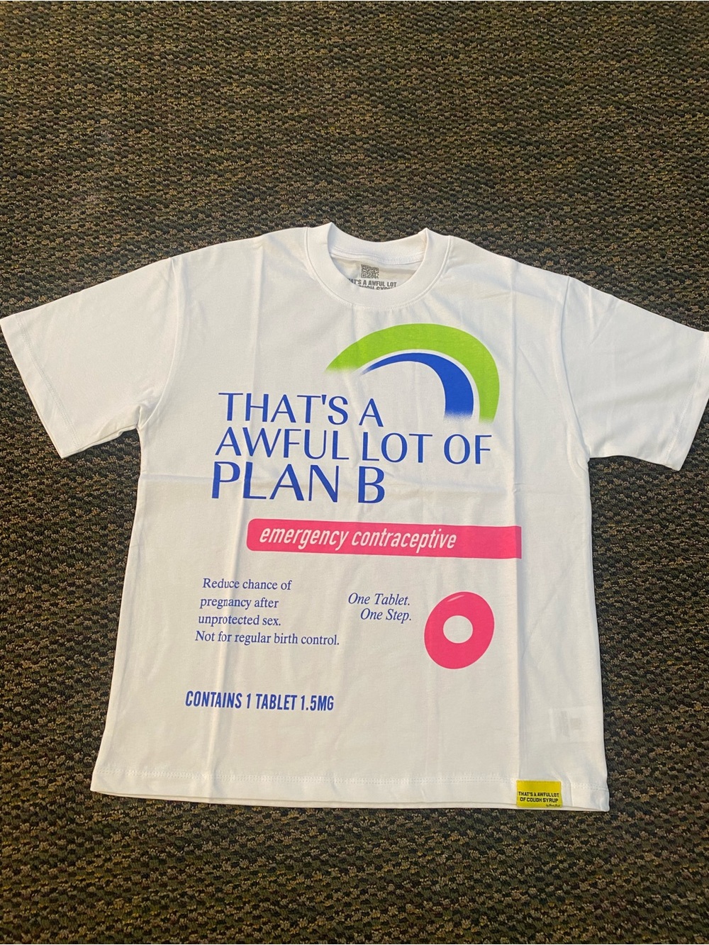 White Graphic 'Plan B' men’s T-Shirt